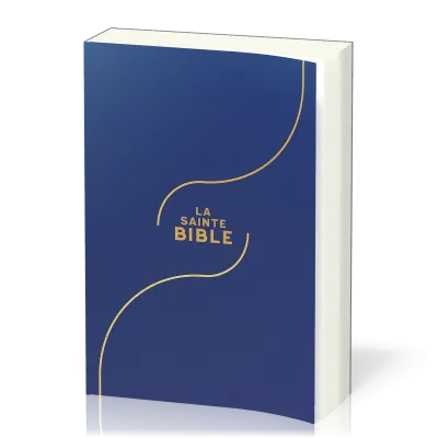 Bible Segond 1910, gros caractères, souple, vinyle bleu