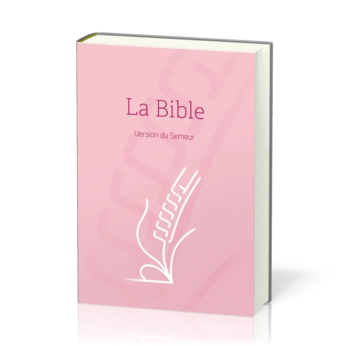 Bible Semeur 2015 compacte, couverture rigide rose, tranche blanche
