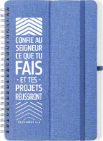 Carnet de notes support "Confie au Seigneur..." Proverbes 16.3