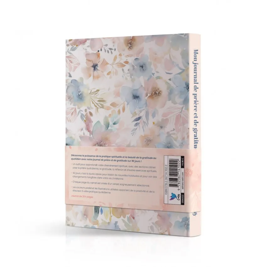 Mon journal de prière et de gratitude - format A5 - sur 90 jours