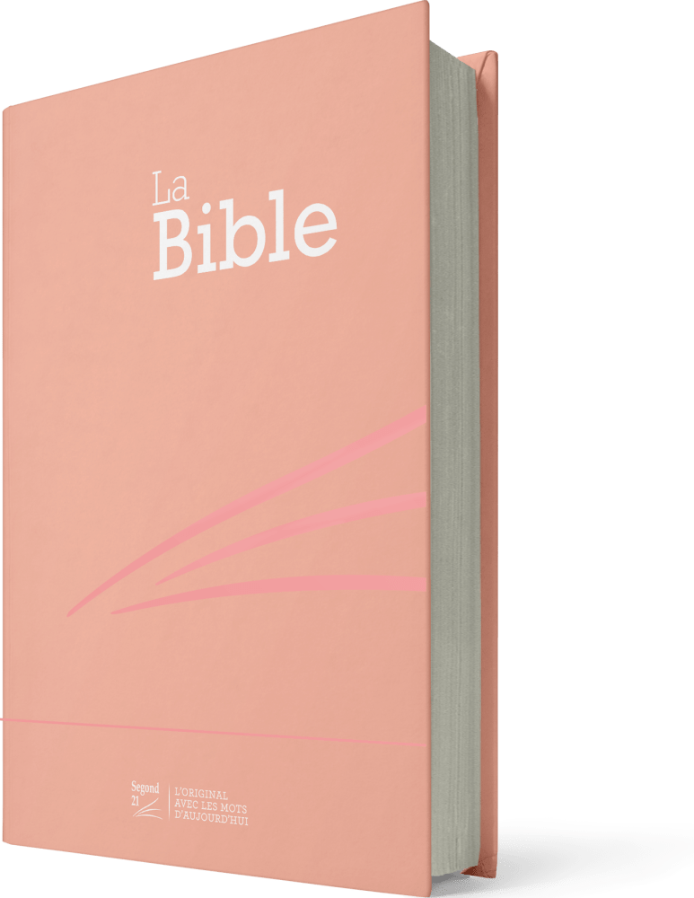 Bible Segond 21 compacte - couverture rigide skivertex rose guimauve