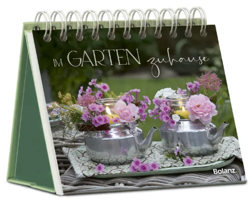 Aufstellbuch gross - Im Garten zuhause - mit 24 Postkarten