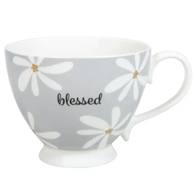 Tasse - Blessed - grise, 350ml