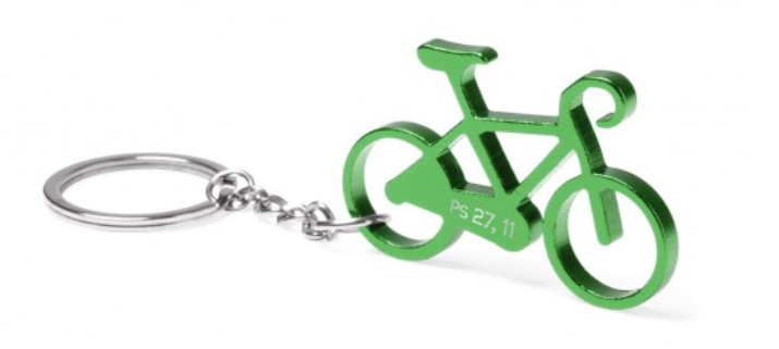 Porte-clé "Vélo" vert