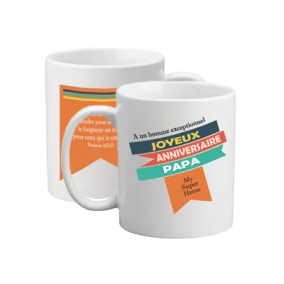 Mug "Comme un père…." Psaume 103.13 - Anniversaire papa