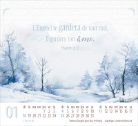 Splendeur - Mini calendrier de table