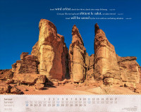 Calendrier Israël Merveilles, trilingue: français, allemand, anglais - Mural