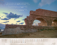 Calendrier Israël Merveilles, trilingue: français, allemand, anglais - Mural