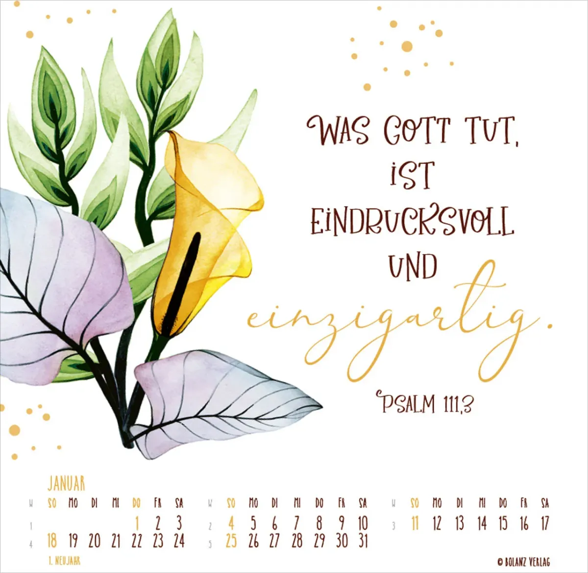 Kalender Getragen durch alle Zeiten - Tischkalender