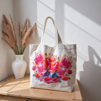 Tote bag "Il remplit ma vie de bonheur" - Ps 103.5