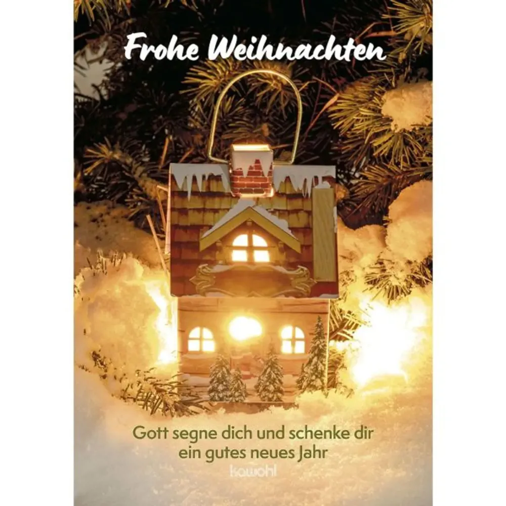 Frohe Weihnachten - Gott segne dich und schenke dir ein gutes Jahr - Grussheft