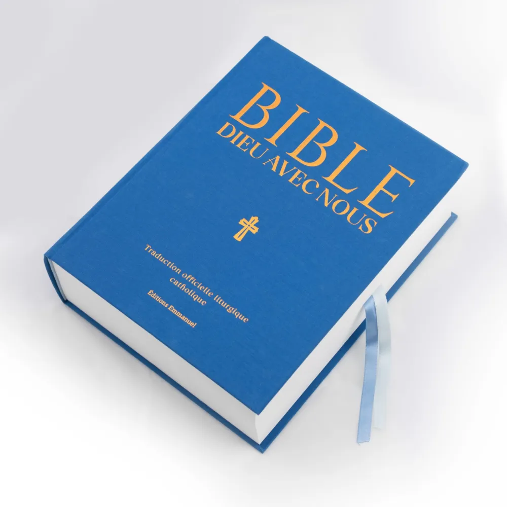 Bible Dieu avec nous, TOL - avec marges pour notes personnelles, rigide, bleue