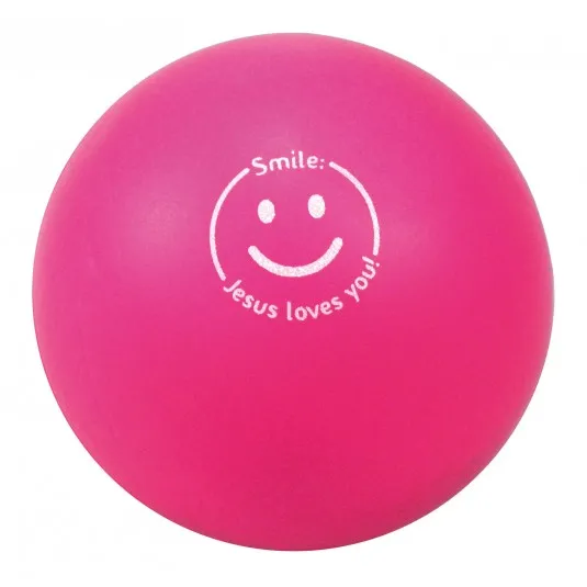 Balle smiley rose