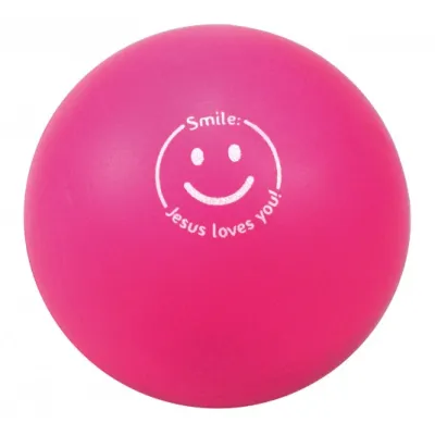 Balle smiley rose