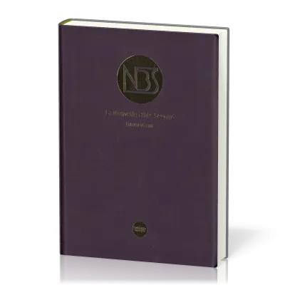 Bible d'étude NBS - grand format, similicuir prune, étui souple