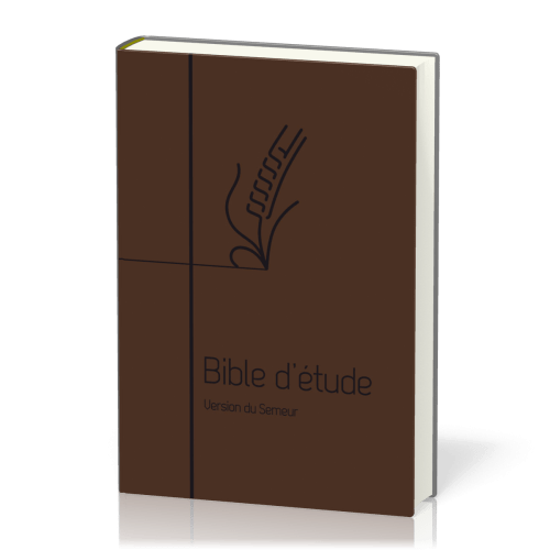 Bible d'étude Semeur 2015 - couverture souple brune, marron, tranche blanche