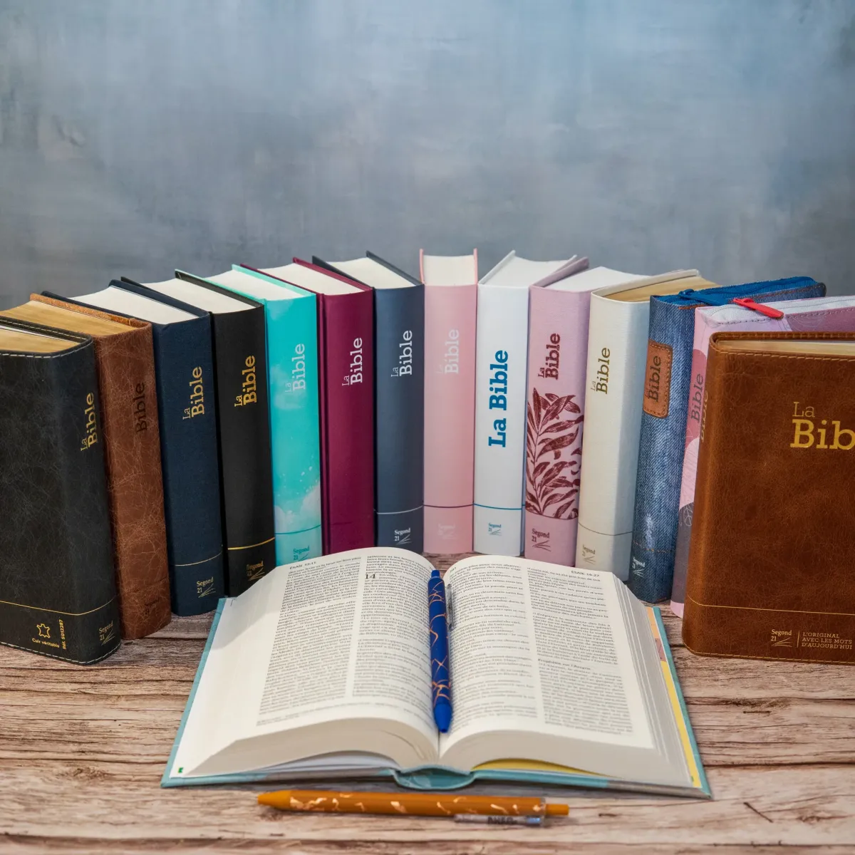 Bible Segond 21 compacte - couverture rigide motif bleu turquoise