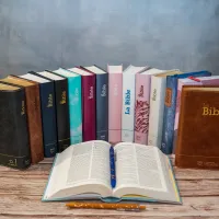 Bible Segond 21 compacte - couverture rigide skivertex bleu métallisé