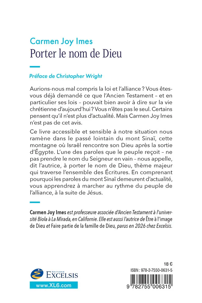 Porter le nom de Dieu - Marcher au rythme du peuple de l’alliance