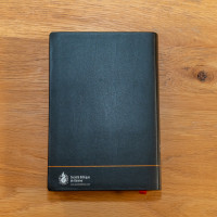 Bible Segond 21, gros caractères - couverture souple noire en fibrocuir, tranche argentée