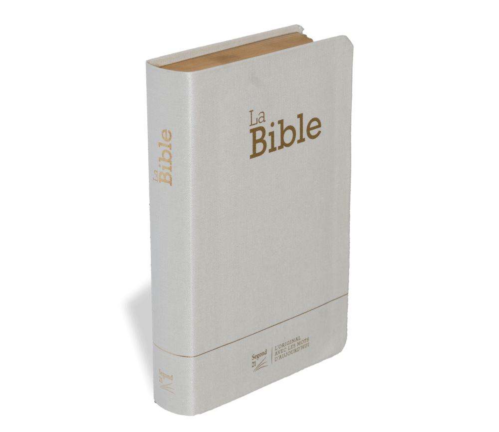 Bible Segond 21 compacte (Premium Style) - couverture souple toile blanche, avec tranches dorées...