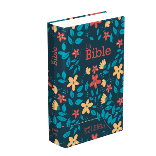 Bible Segond 21 compacte (Premium Style) - couverture rigide, toilée matelassée, motifs marguerites