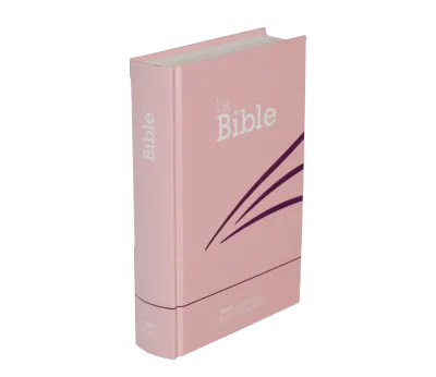 Bible Segond 21 compacte - Couverture rigide skivertex rose guimauve