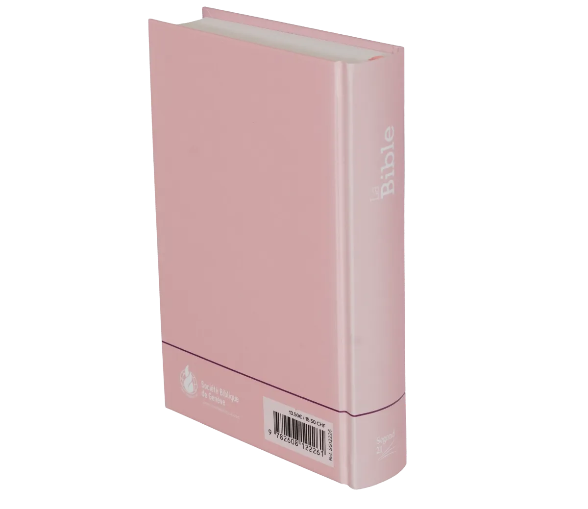 Bible Segond 21 compacte - Couverture rigide skivertex rose guimauve