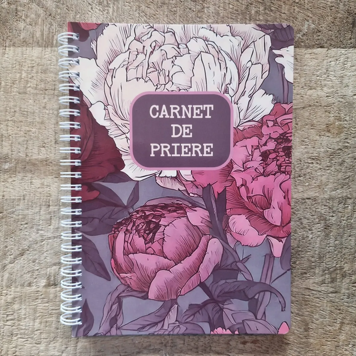 Carnet de prières, Pivoines - A5