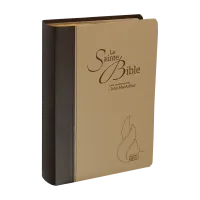 Bible d'étude Segond NEG MacArthur - couverture souple brun/beige, tranche or, onglets