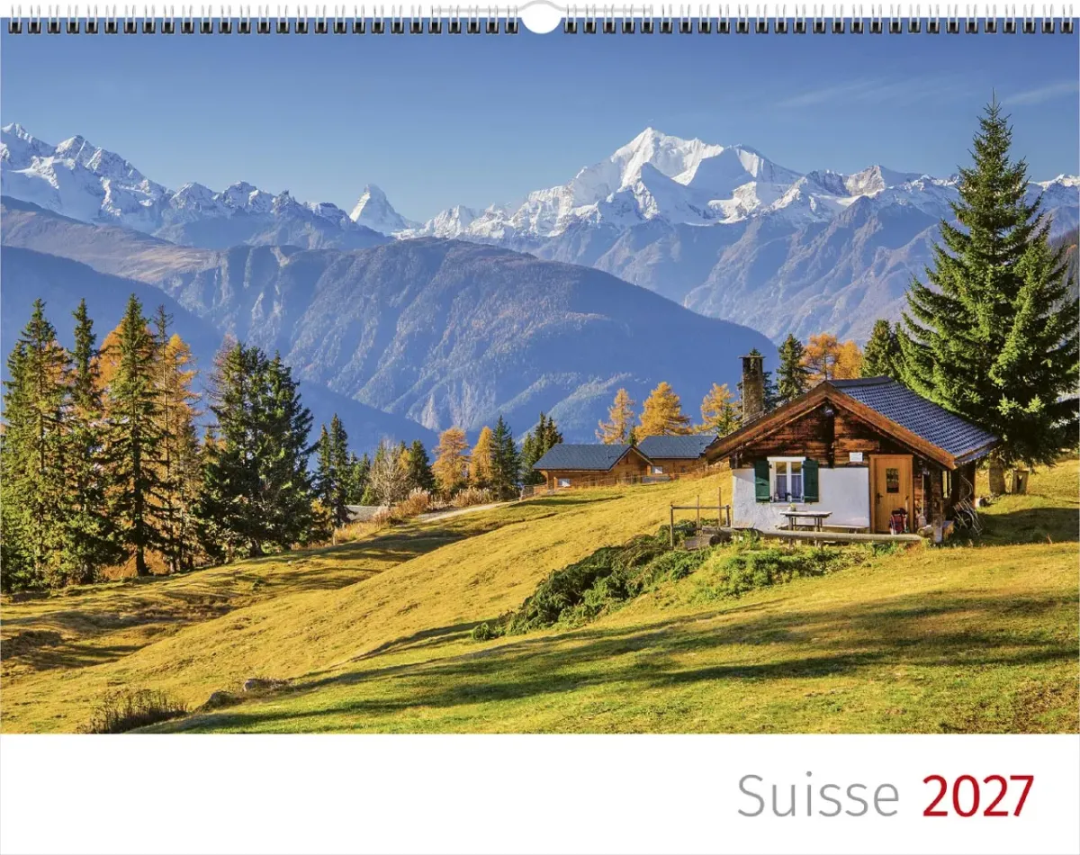 Calendrier Paysages Suisses - Français, Calendrier mural