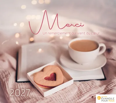 Merci - Un remerciement qui vient du cœur - Calendrier panoramique