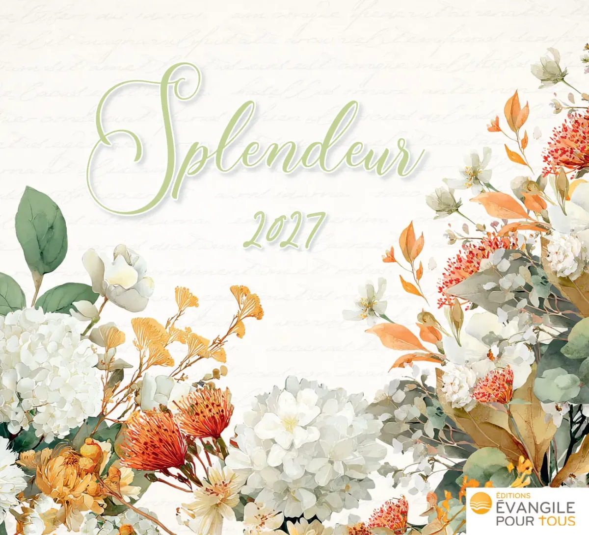 Splendeur - Mini calendrier de table