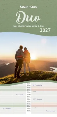 Duo - calendrier vertical