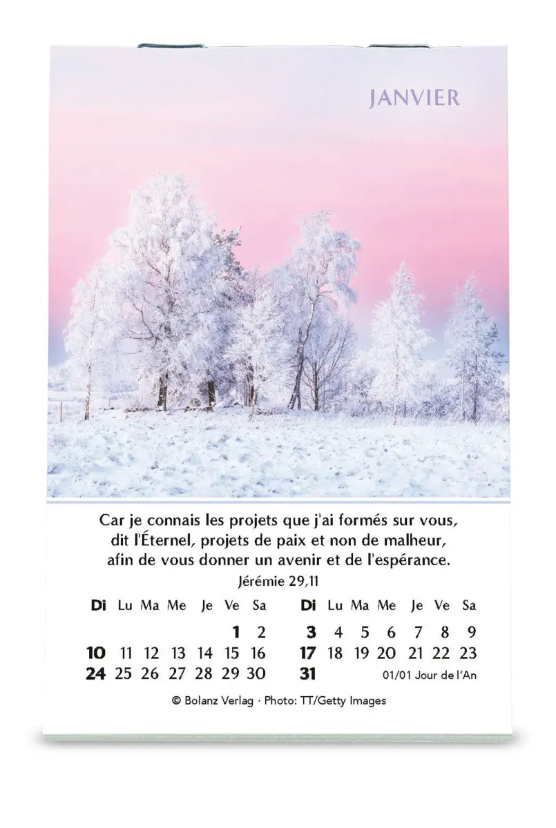 Espérance - mini calendrier