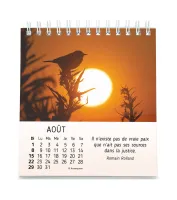 Au cœur du jour - calendrier de table avec citations