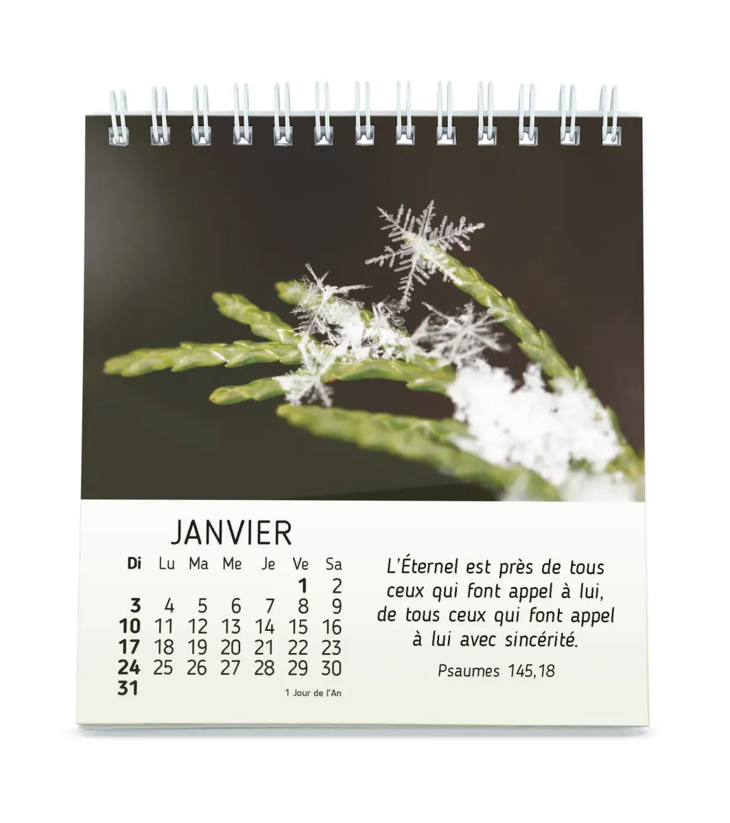 Nature en paix - calendrier à poser