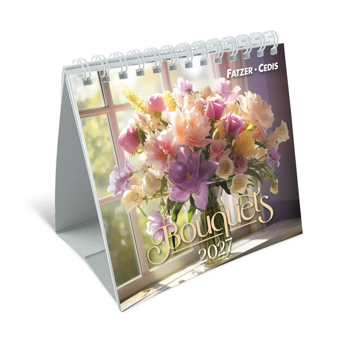 Bouquets - Petit calendrier avec 12 belles photos de bouquets