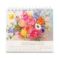 Bouquets - Petit calendrier avec 12 belles photos de bouquets
