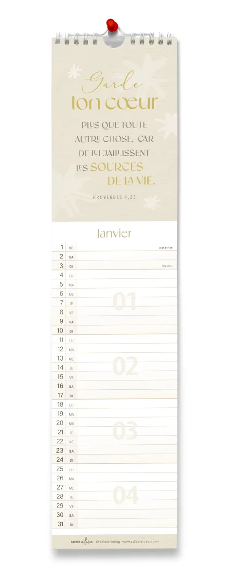 Une vie épanouie - Calendrier avec cartes postales