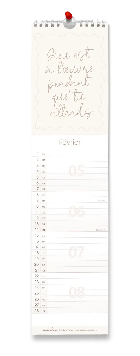 Une vie épanouie - Calendrier avec cartes postales