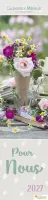 Pour nous (Fleurs) - Calendrier cartes postales, vertical