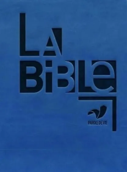Bible, Parole de Vie, compacte, bleue - couverture souple, vivella, fermeture éclair et onglets