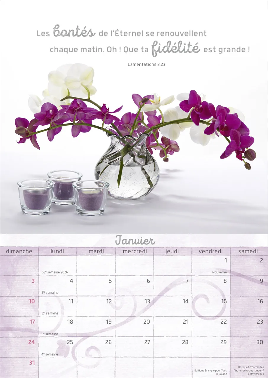Moments de joie - Calendrier mural
