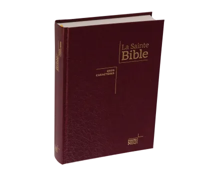 Bible Segond NEG, gros caractères, bordeaux - Couverture rigide, Skyvertex bordeaux