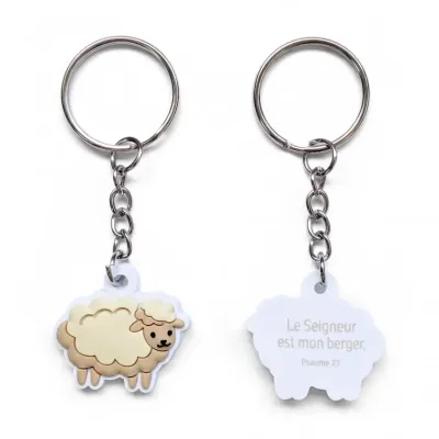 Porte-clé PVC Mouton - Psaume 23