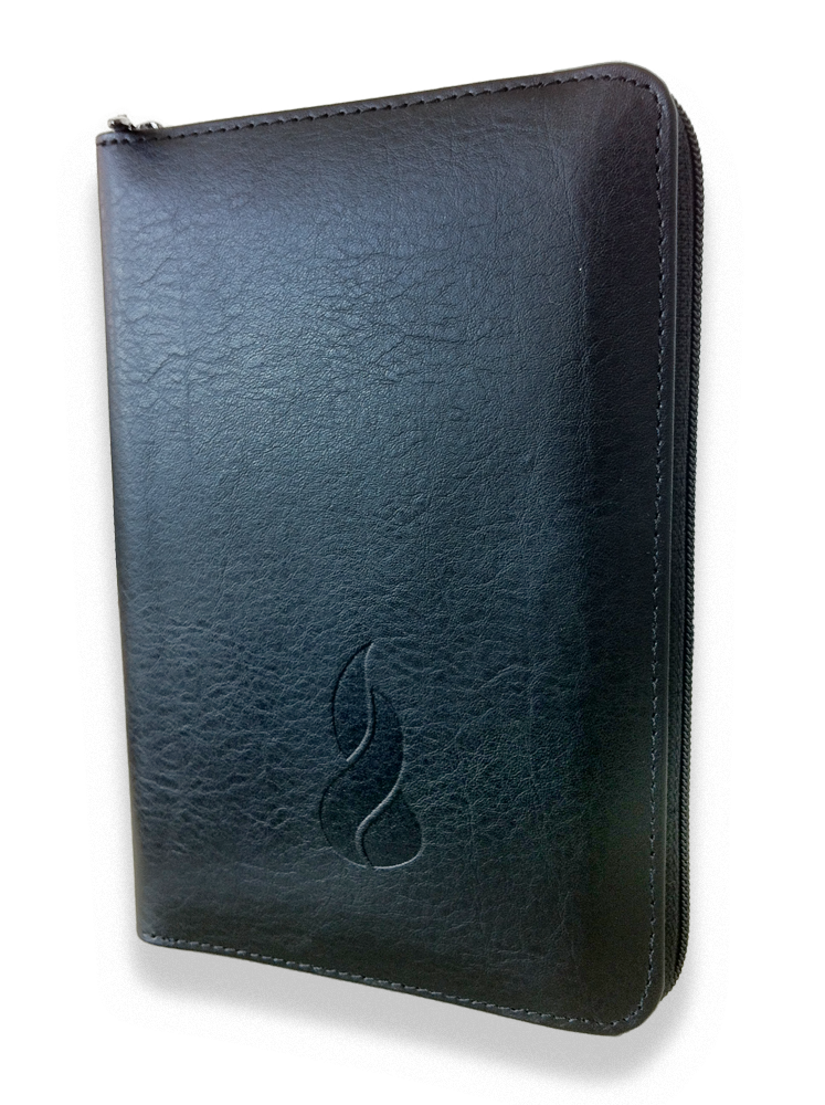 Bible Segond NEG, de poche, noire - couverture souple, fibrocuir, tranche or, avec zipper