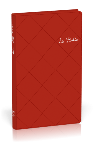 Bible Segond 21 slim, rouge - couverture souple, matelassée avec zipper