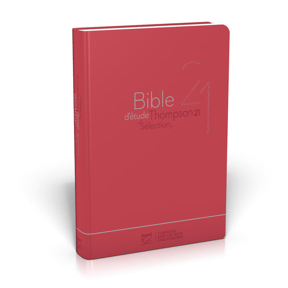 Bible d'étude Thompson 21 Sélection, rouge - couverture souple, vivella