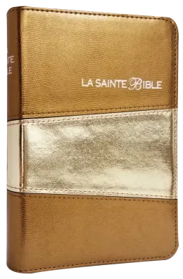 Bible Segond 1910, compacte, dorée - couverture souple, vivella, tranche or